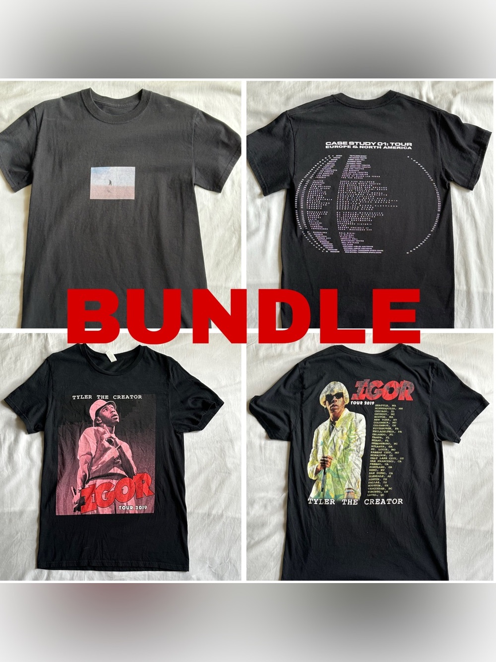 Bundle: 2pc Tyler the Creator & Daniel Caesar Tour Shirts